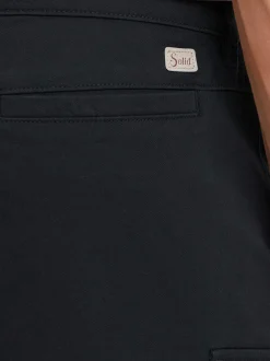 Solid Herren Cargohose - SDMohan Stretch in schwarz