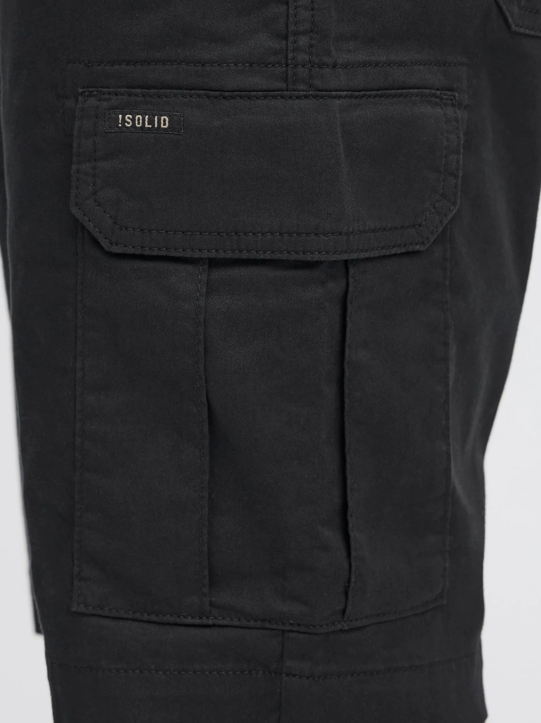 Solid Herren Cargoshorts - SDKalles in schwarz