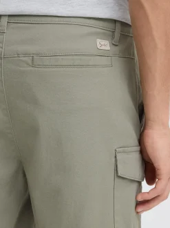 Solid Herren Cargoshorts - SDMohan Stretch in grün