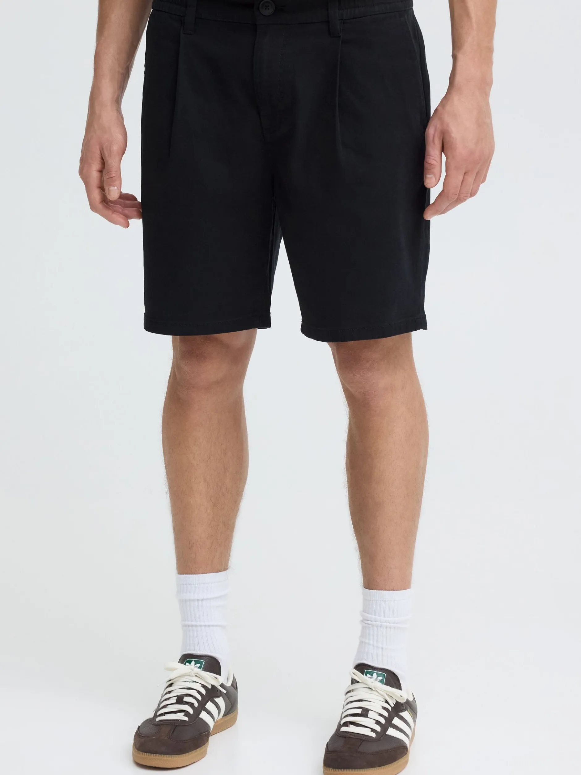 Solid Herren Chinoshorts - SDGibboni Stretch in schwarz