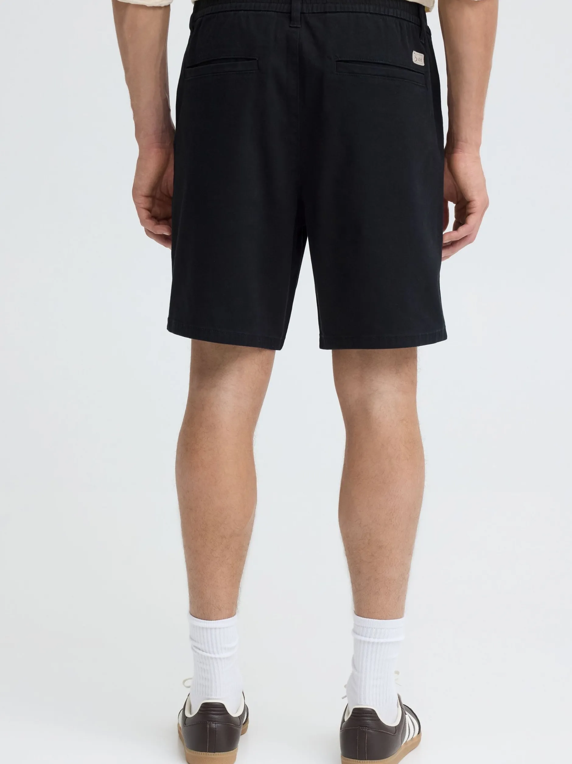 Solid Herren Chinoshorts - SDGibboni Stretch in schwarz