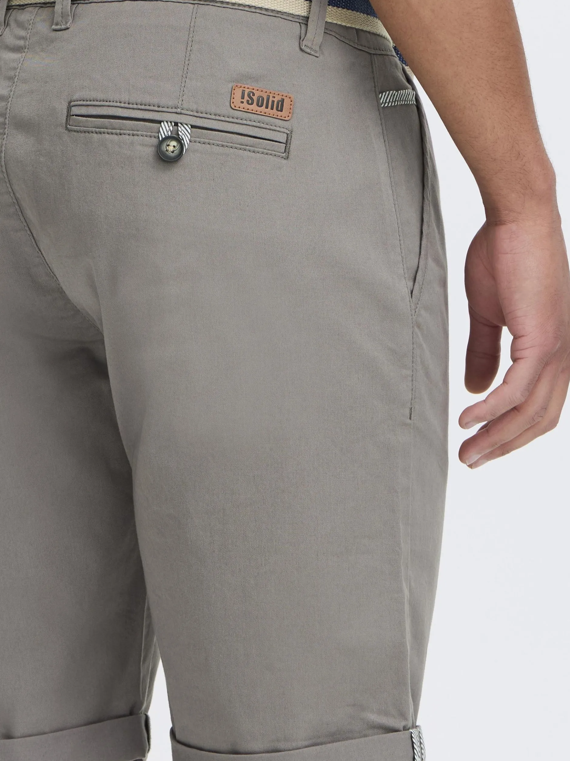 Solid Herren Chinoshorts - SDMonty in grau