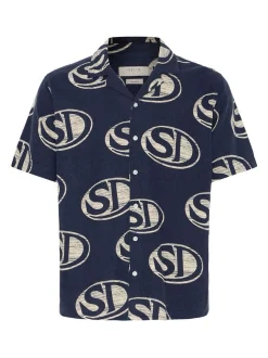Solid Herren Hemd SDUte in blau