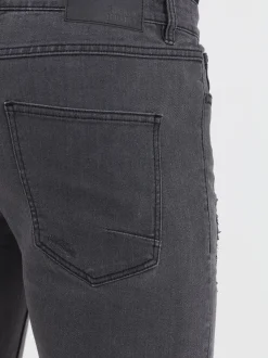 Solid Herren Jeansshorts - SDNoyton in grau