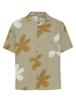 Solid Herren Kurzarmhemd - SDImad in beige