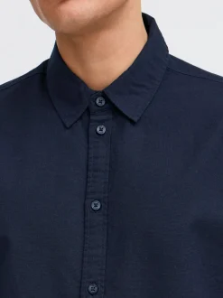 Solid Herren Kurzarmhemd - SDLitje in blau