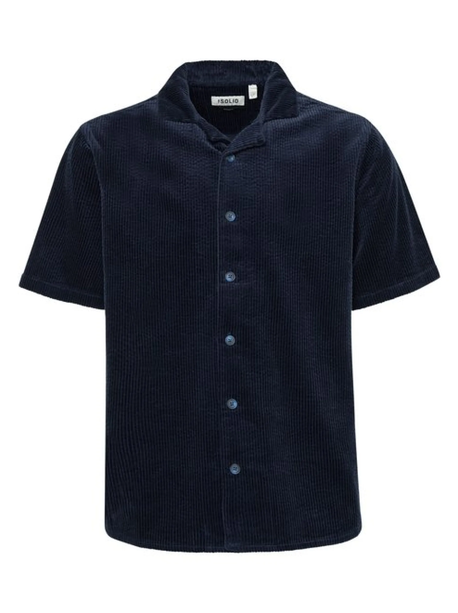 Solid Herren Kurzarmhemd - SDOban in blau