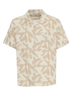 Solid Herren Kurzarmhemd - SDOlavi in beige