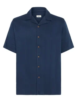 Solid Herren Kurzarmhemd - SDPablo in blau