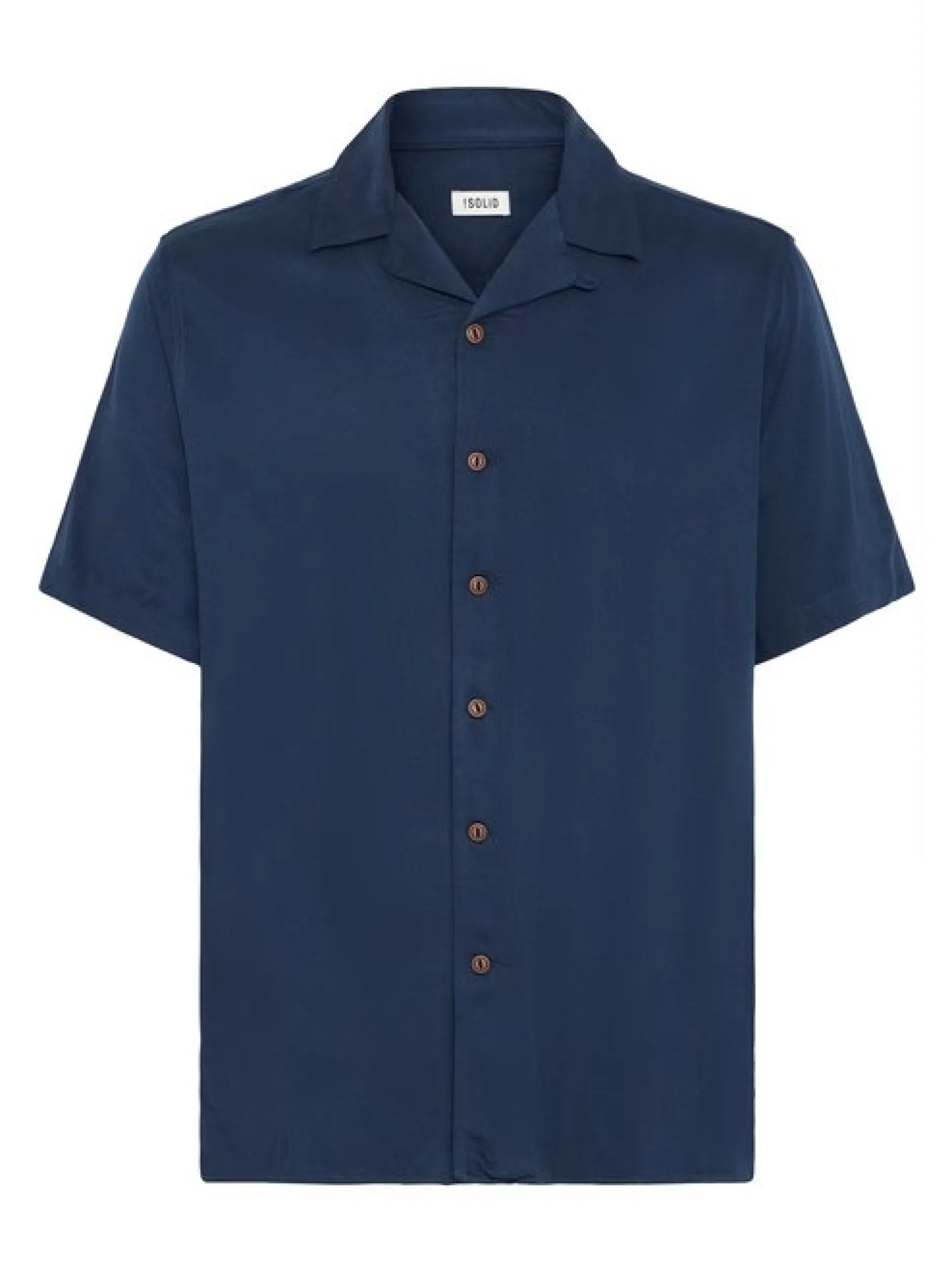 Solid Herren Kurzarmhemd - SDPablo in blau