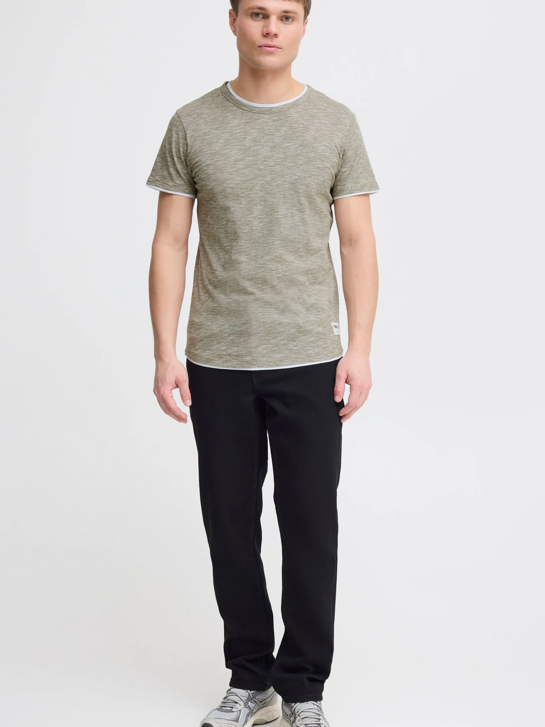 Solid Herren Kurzarmshirt - SDRigos in oliv
