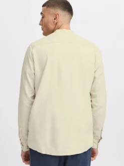 Solid Herren Langarmhemd - SDAllan in beige