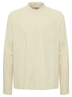 Solid Herren Langarmhemd - SDAllan in beige