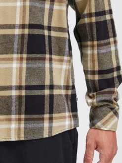 Solid Herren Langarmhemd - SDCraig in beige