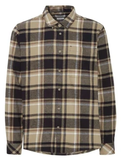 Solid Herren Langarmhemd - SDCraig in beige