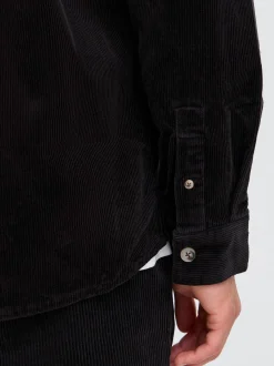 Solid Herren Langarmhemd - SDMeyer in schwarz