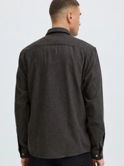 Solid Herren Langarmhemd - SDPepe in schwarz