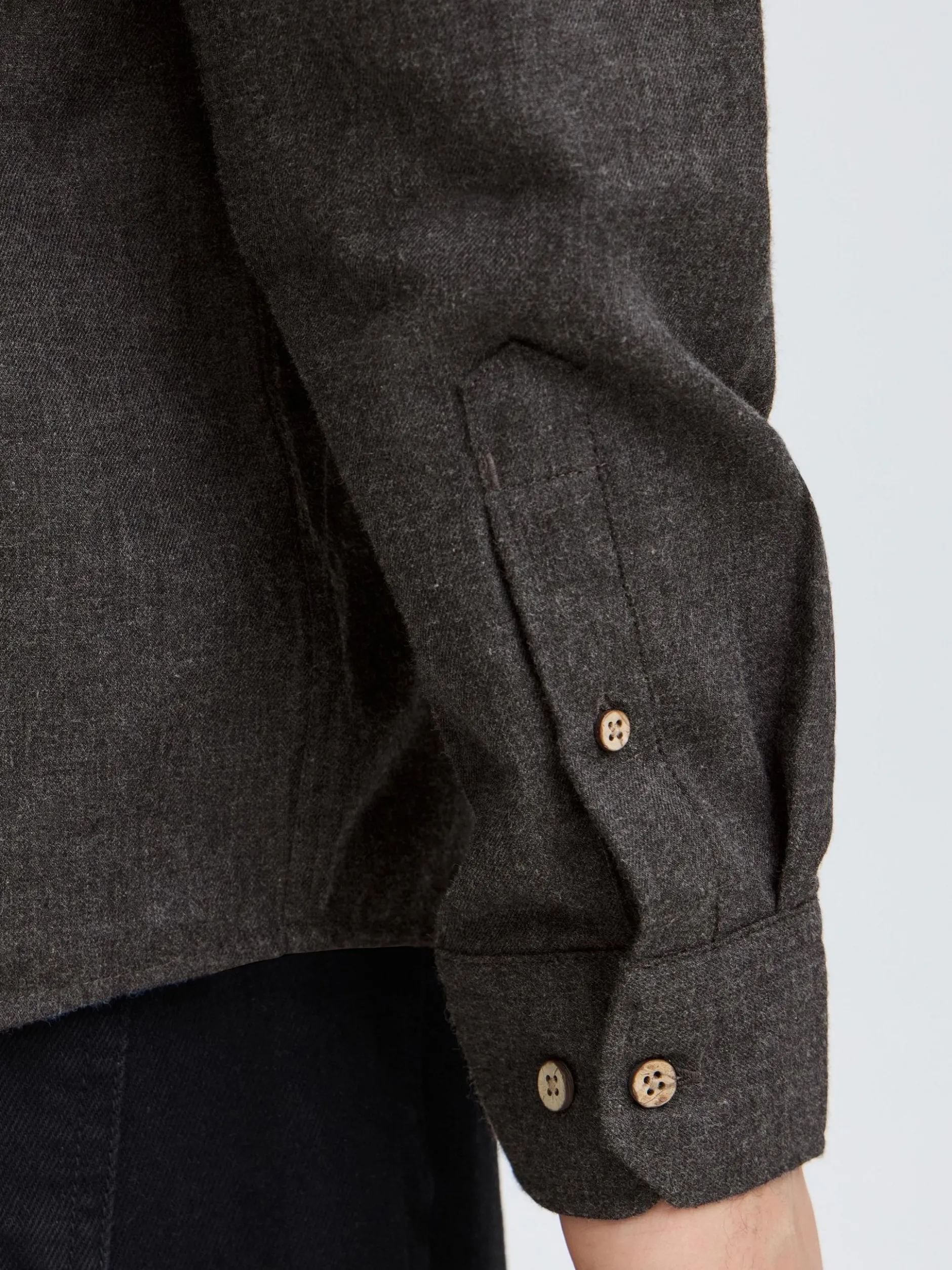Solid Herren Langarmhemd - SDPepe in schwarz
