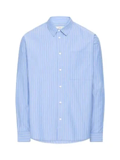 Solid Herren Langarmhemd - SDTucker in blau