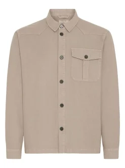 Solid Herren Langarmhemd - SDUgden in beige