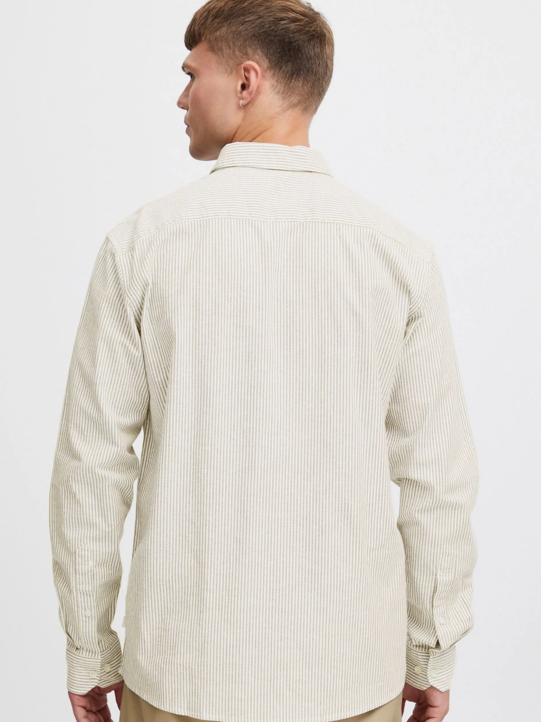 Solid Herren Langarmshirt - SDVal in beige