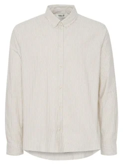 Solid Herren Langarmshirt - SDVal in beige