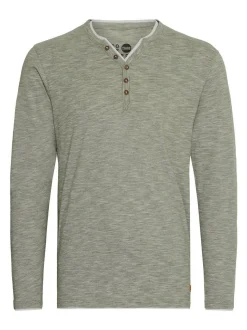 Solid Herren Langarmshirt - SDBelagos in oliv