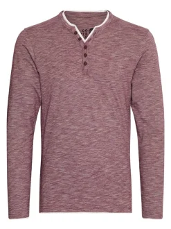 Solid Herren Langarmshirt - SDBelagos in rot