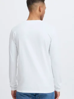 Solid Herren Langarmshirt - SDBeda in weiß