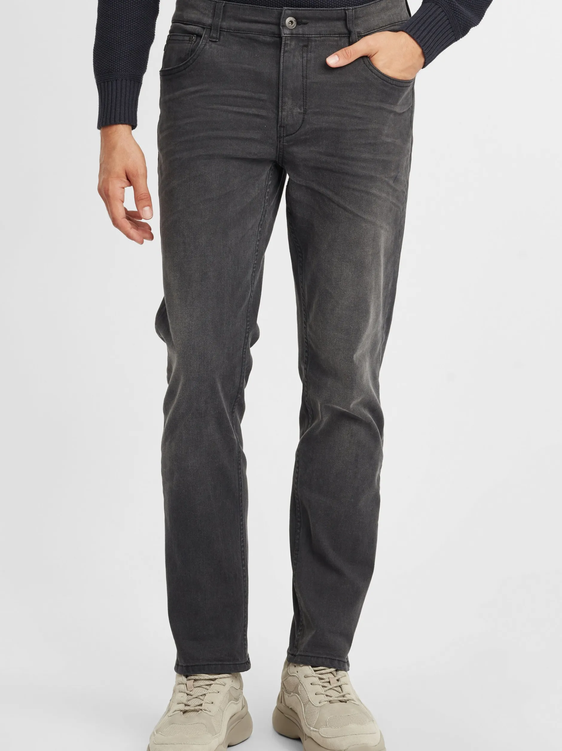 Solid Herren 5-Pocket-Jeans - SDFinlay in grau