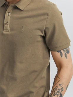 Solid Herren Poloshirt - SDAthen in braun