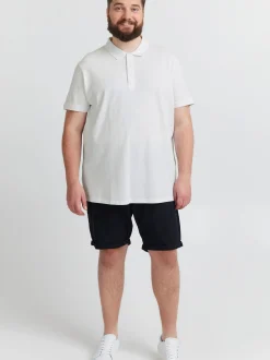 Solid Herren Poloshirt - SDBanjo Big & Tall in weiß