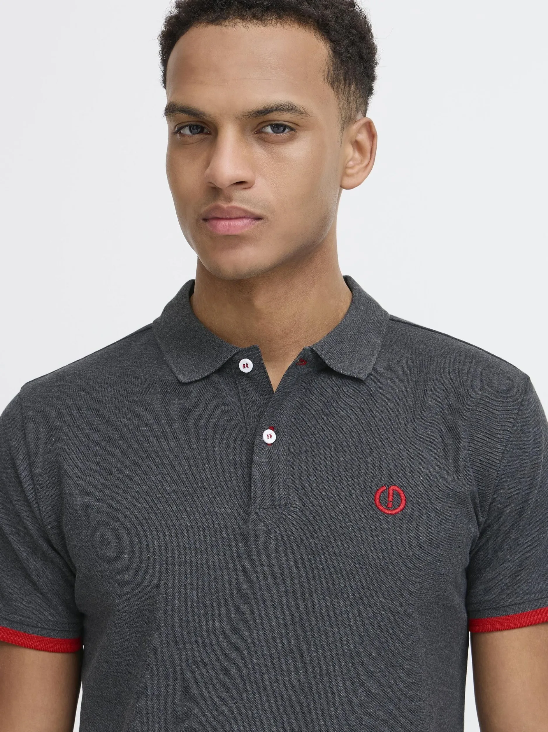 Solid Herren Poloshirt - SDBenjaminPolo in blau