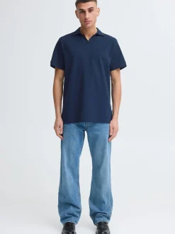 Solid Herren Poloshirt - SDBetova in blau