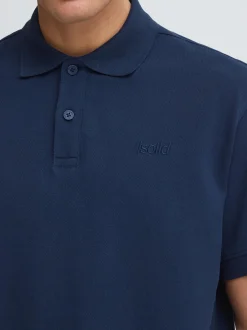 Solid Herren Poloshirt - SDBetova in blau