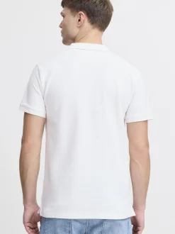 Solid Herren Poloshirt - SDHattim in weiß blau