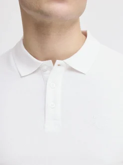 Solid Herren Poloshirt - SDHattim in weiß blau