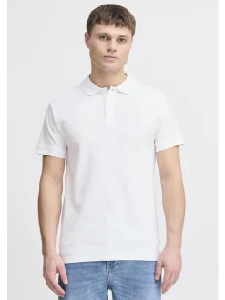 Solid Herren Poloshirt - SDHattim in weiß blau