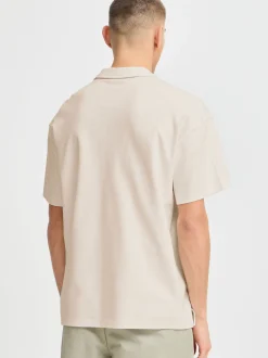 Solid Herren Poloshirt - SDOswald in beige