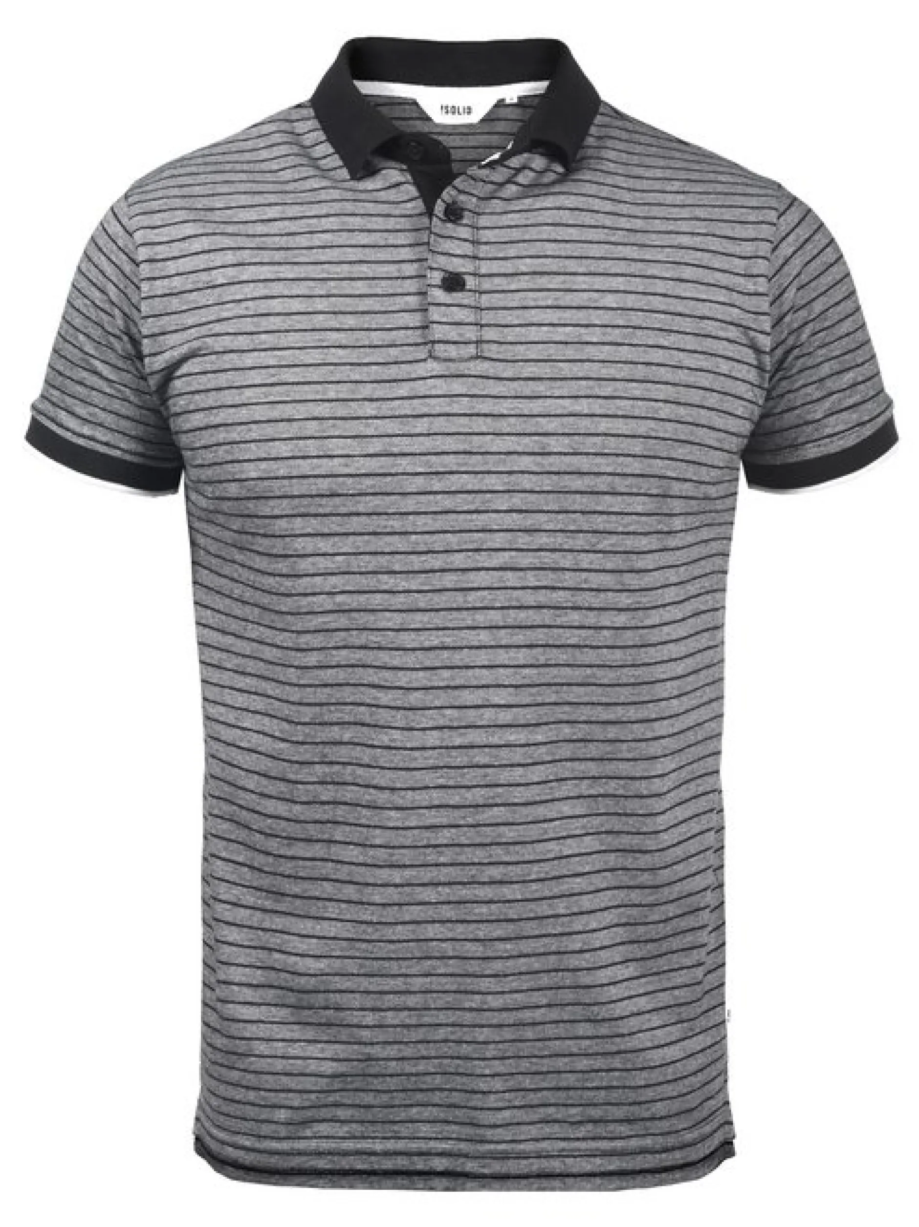 Solid Herren Poloshirt - SDPantelis in schwarz