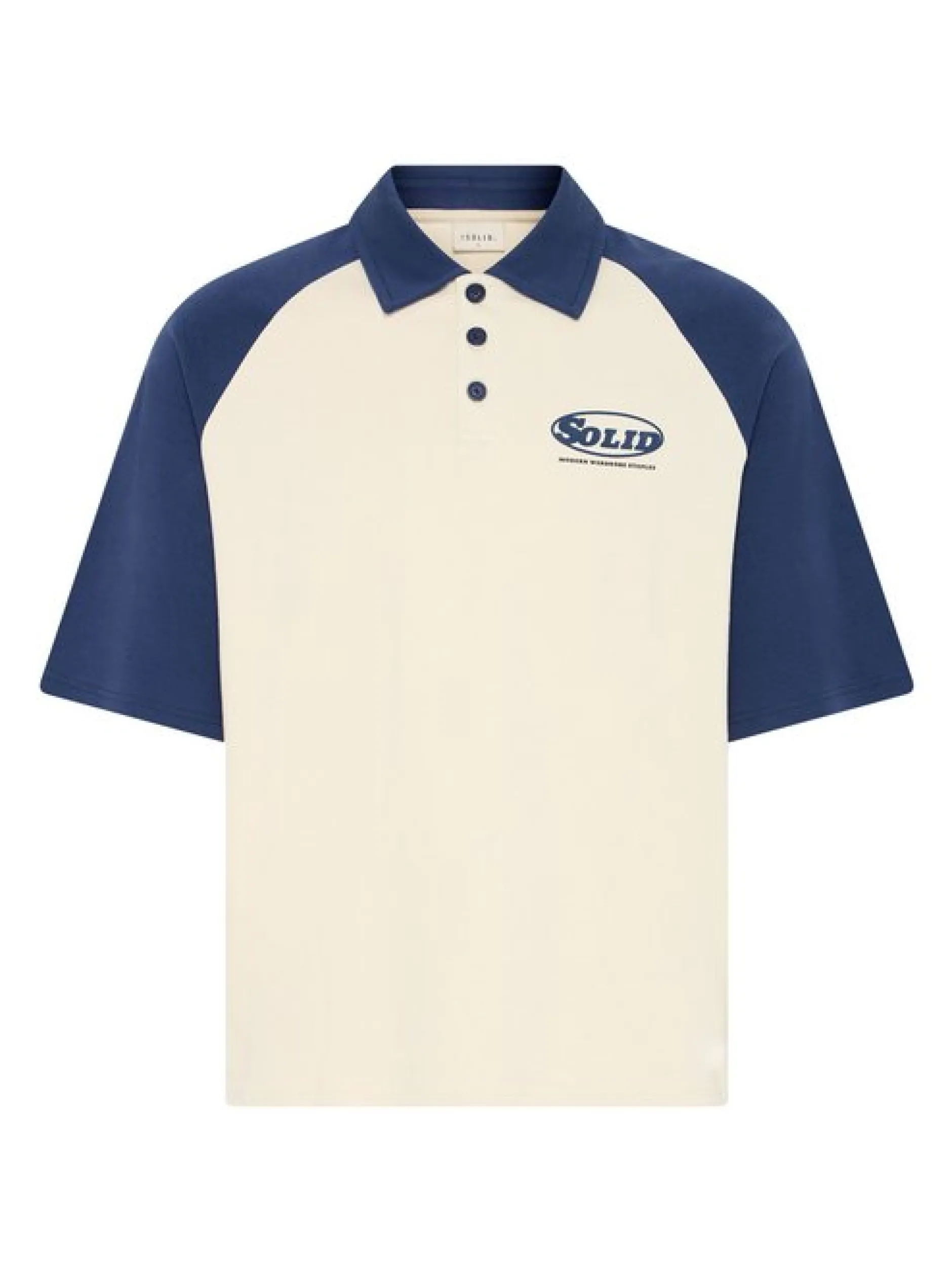 Solid Herren Poloshirt - SDUke in beige