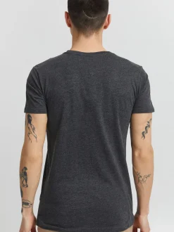 Solid Herren Print-Shirt - SDPedro in grau