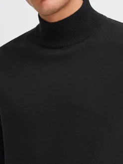 Solid Herren Rollkragenpullover - SDAkalmo in schwarz