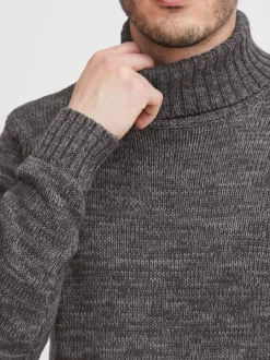 Solid Herren Rollkragenpullover - SDPhilaremo in grau