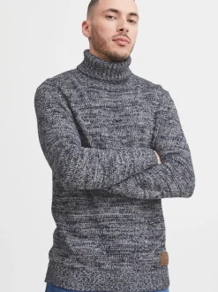 Solid Herren Rollkragenpullover - SDPhilaremo in blau