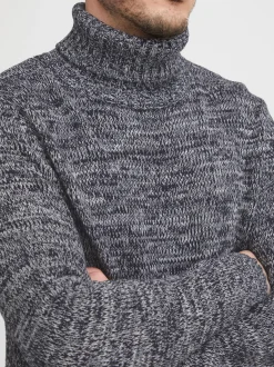 Solid Herren Rollkragenpullover - SDPhilaremo in blau