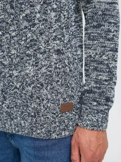 Solid Herren Rollkragenpullover - SDRino in blau