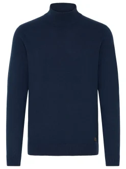 Solid Herren Rollkragenpullover - SDAkalmo in blau