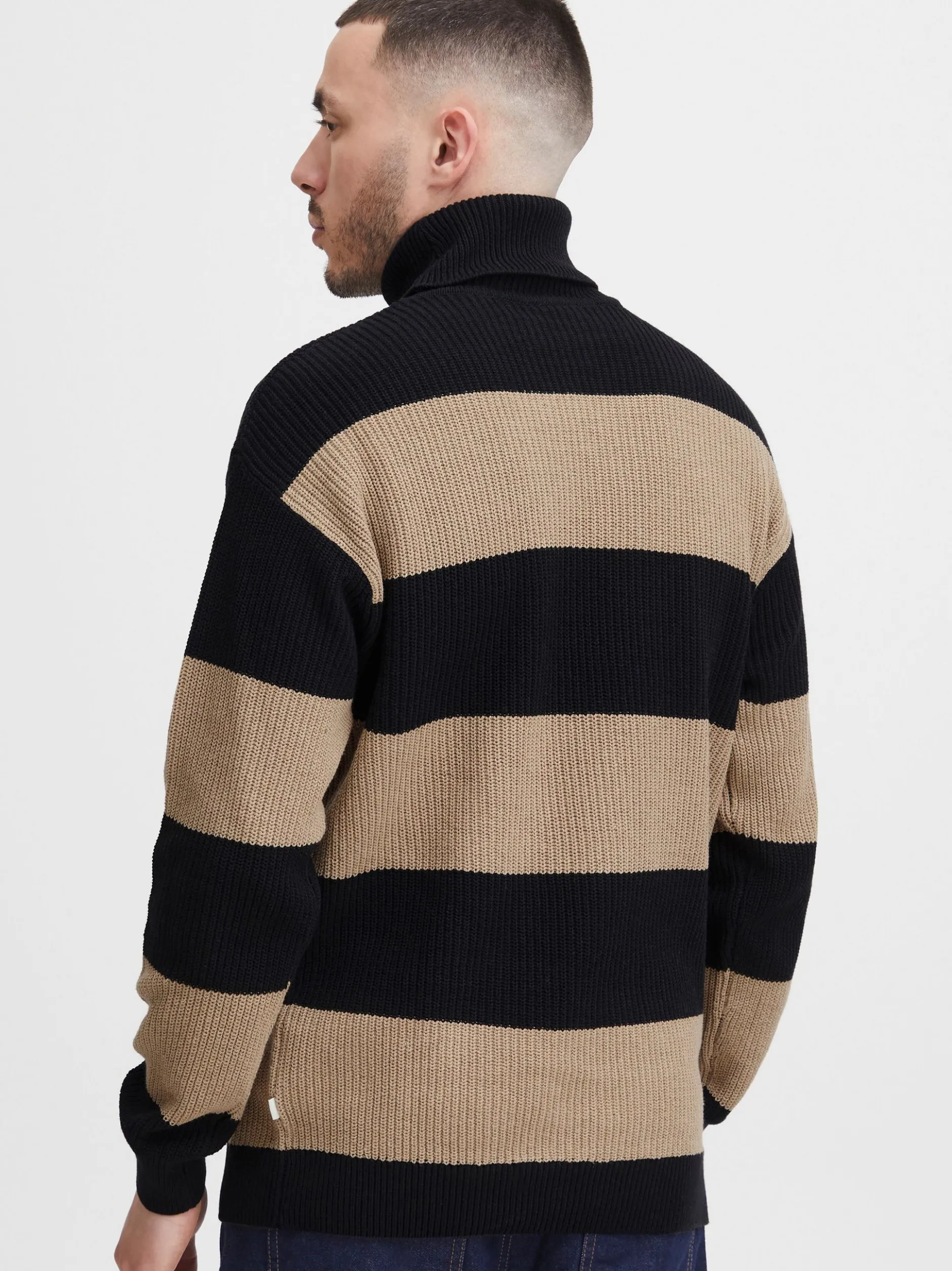 Solid Herren Rollkragenpullover - SDSerge in schwarz