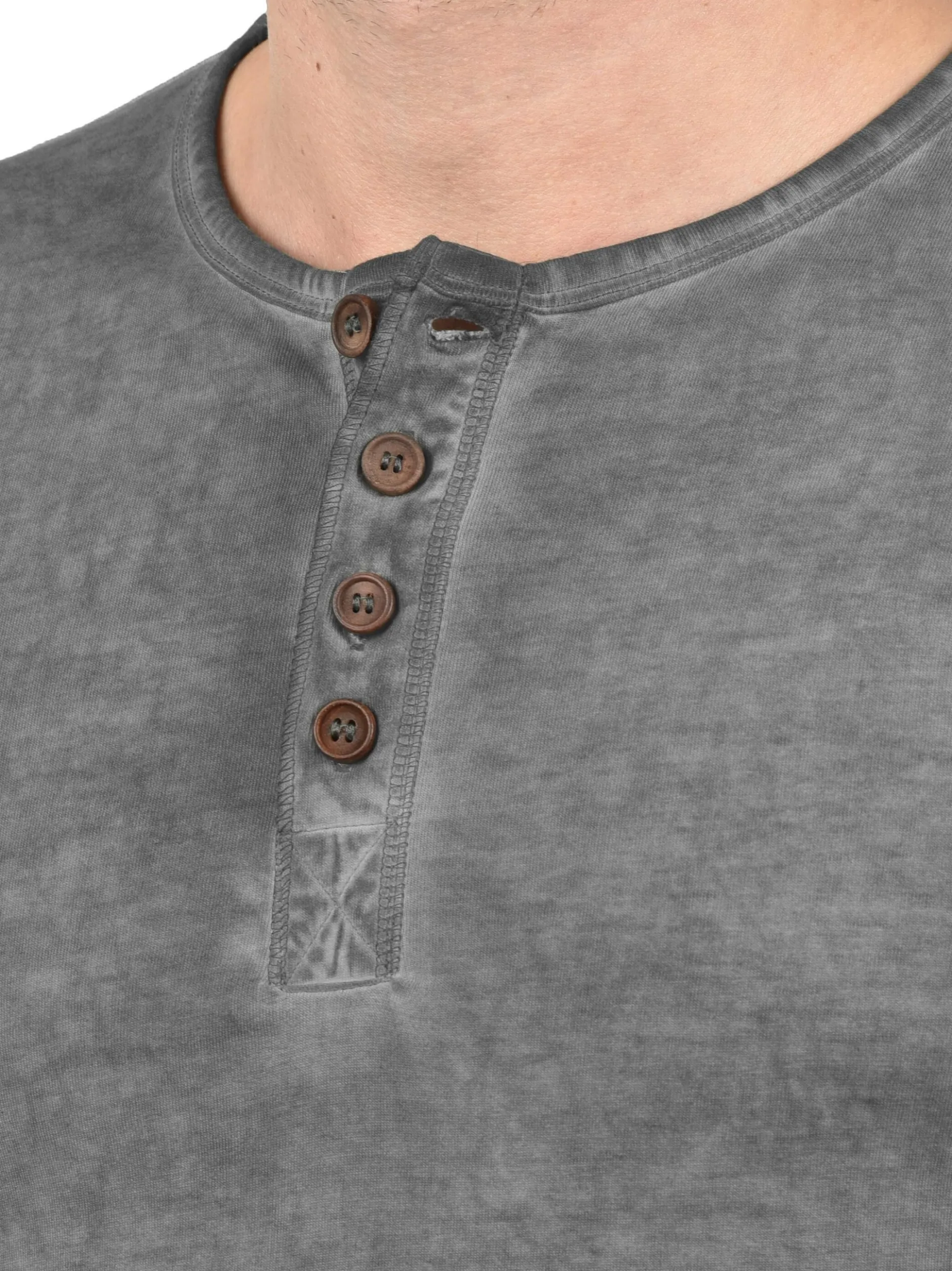 Solid Herren Rundhalsshirt - SDTimur in grau